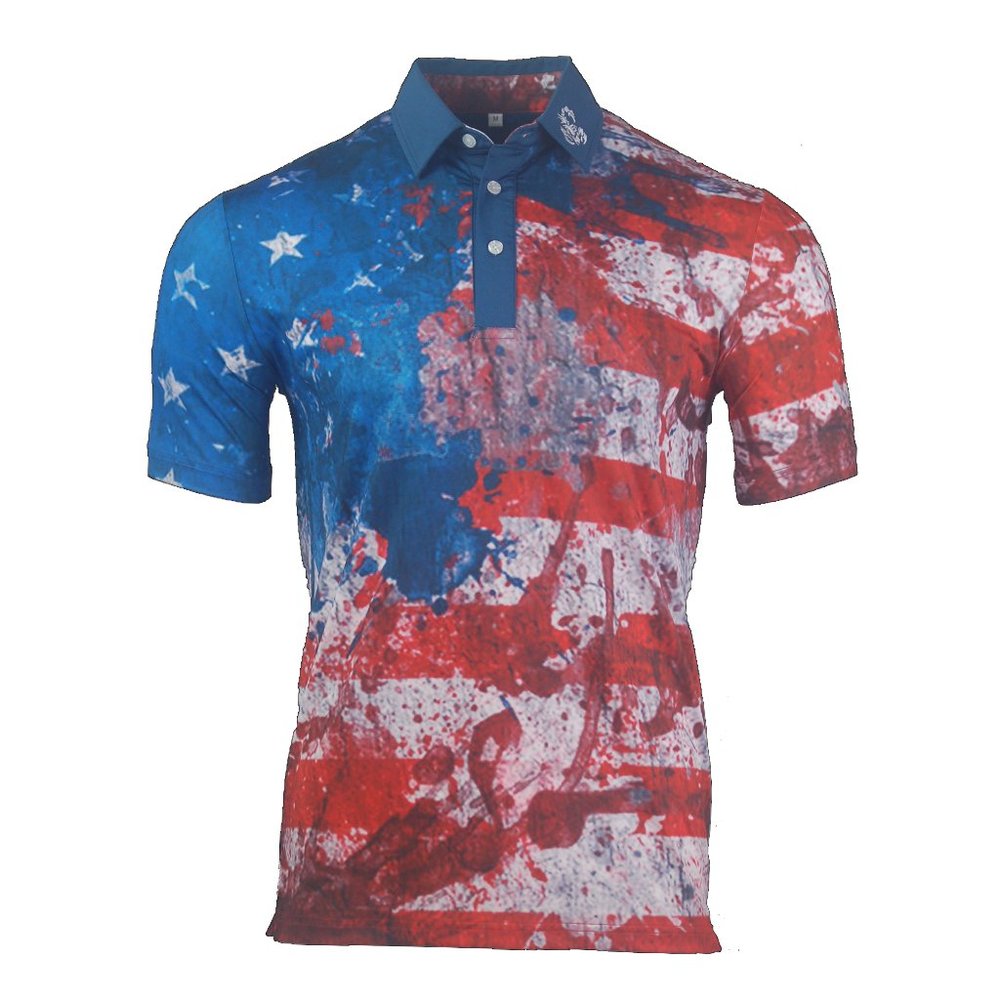 Scorpion21 Freedom Red, White, & Blue Golf Polo